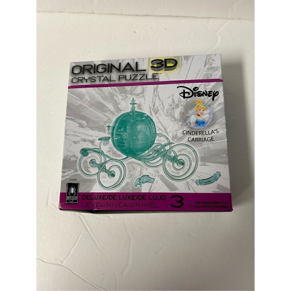 Bepuzzled Brand Original 3D crystal puzzle Disney Cinderella’s carriage